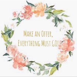 Everything must go accepting all reasonable offers in the process of moving!